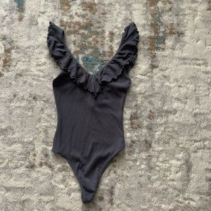 Wilfred Danette Bodysuit - Grey/Blue - XXS